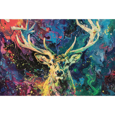 Stag Abstract Canvas